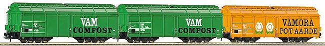 Set of 3 Garbage cars<br /><a href='images/pictures/Roco/66025.jpg' target='_blank'>Full size image</a>